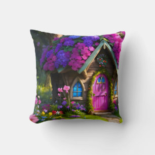 Fairy House Throw Pillow