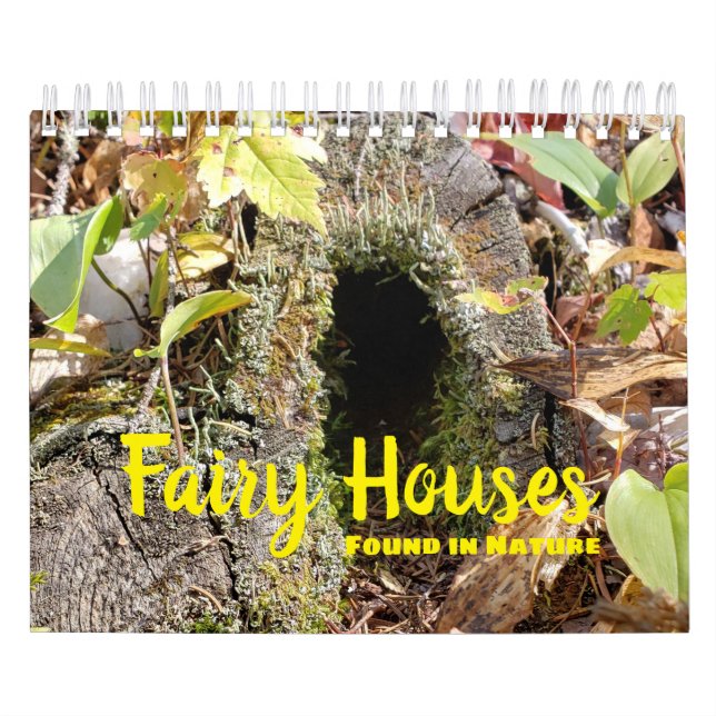 Fairy Houses found in nature Calendar (Cover)