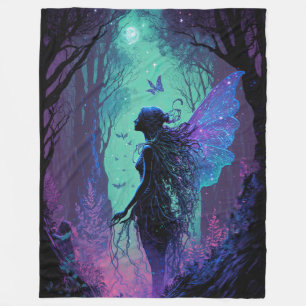 Fairy in a Magical Forest Blanket
