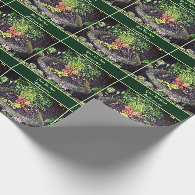 Fairy In Flower Garden Personalized Wrapping Paper (Corner)