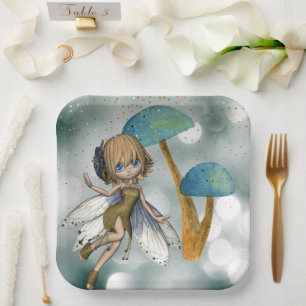 Fairy In Green Paper Plate