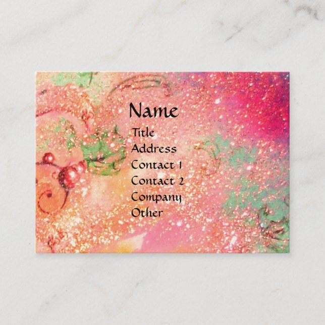 FAIRY IN RED BUSINESS CARD (Front)