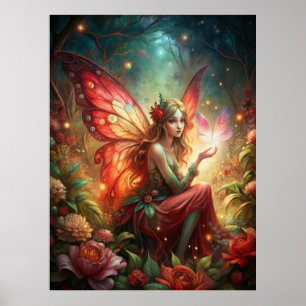Fairy in red poster