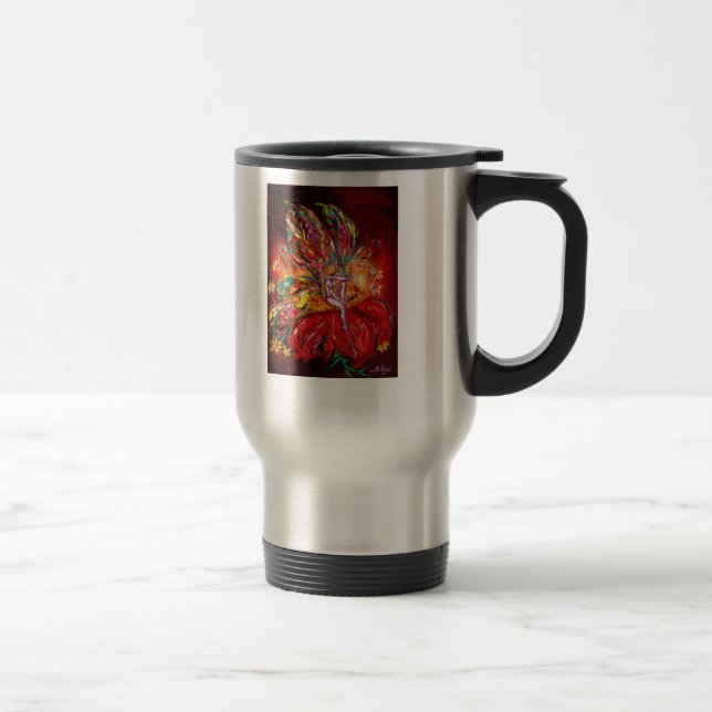 FAIRY IN RED TRAVEL MUG (Right)