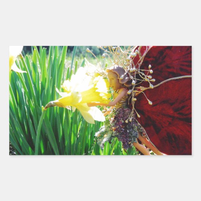 Fairy in the Daffodils Sticker (Front)