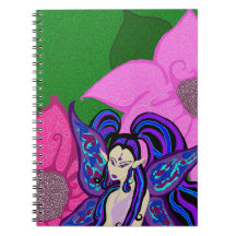 Fairy In The Flowers Notebook