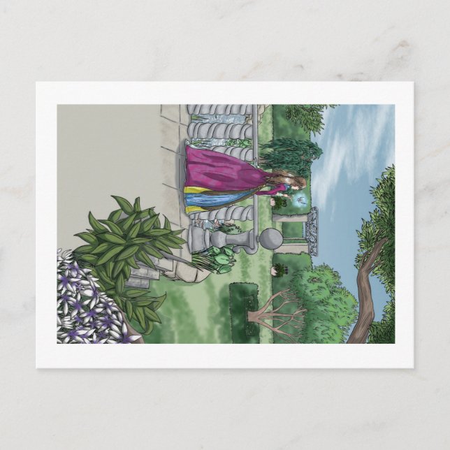 Fairy in the Garden Postcard (Front)