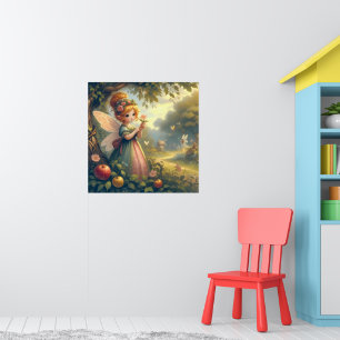 Fairy In The Garden Poster