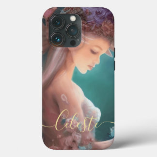 Fairy In The Moonlight Garden Watercolor iPhone 13 Pro Case