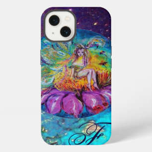 FAIRY IN THE NIGHT Blue Teal Monogram iPhone 13 Case