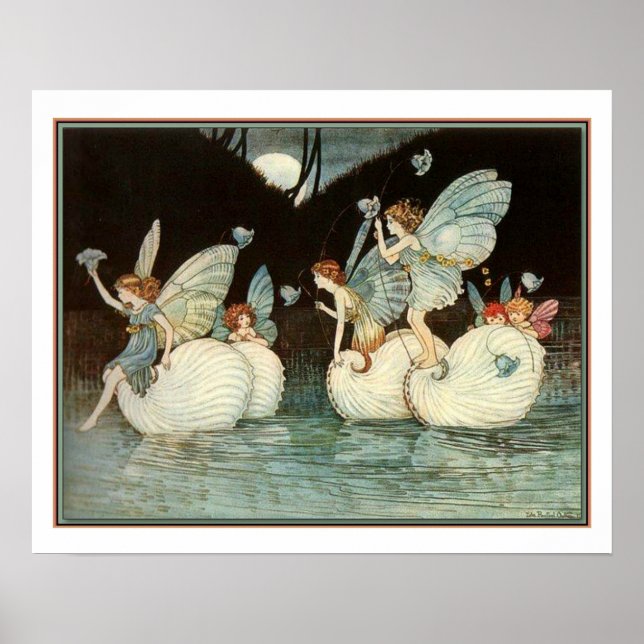 "Fairy Island" ca 1916 by  Ida Outhwaite Poster (Front)
