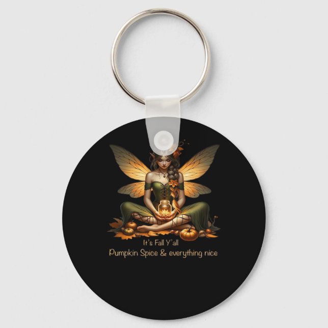 Fairy It’s Fall Y’all Keychain (Front)
