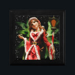 Fairy Jewellery Box<br><div class="desc">Jewellery Box with a beautiful Santa Fairy and Snow</div>