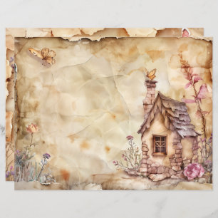 Fairy Junk Journal Scrapbook Paper