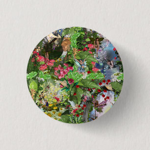 Fairy Kingdom forest dreamland fantasy stories 1 Inch Round Button