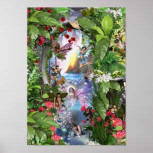 Fairy Kingdom forest dreamland fantasy stories Poster