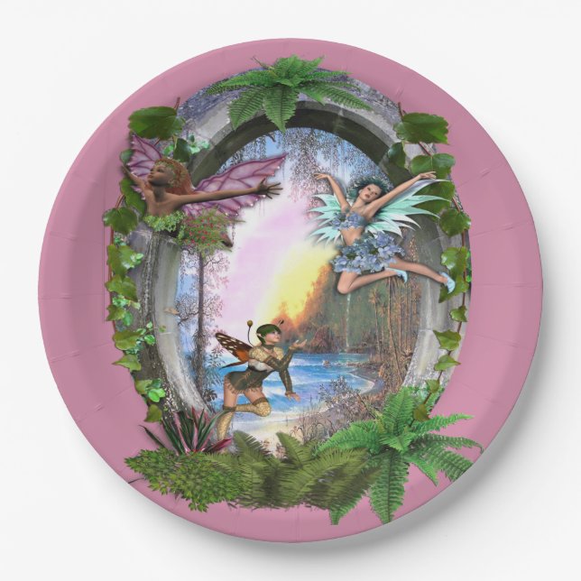 Fairy Kingdom Paper Plate (Front)