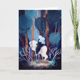 Fairy Lady in a Black Cape Card