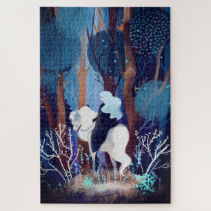 Fairy Lady in a Black Cape Jigsaw Puzzle