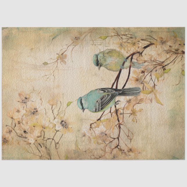 Fairy Land Spring Forest Birds No4 Tissue Paper (Front)