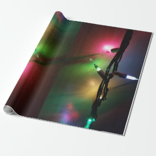 Fairy light auras with swirling colour orbs wrapping paper