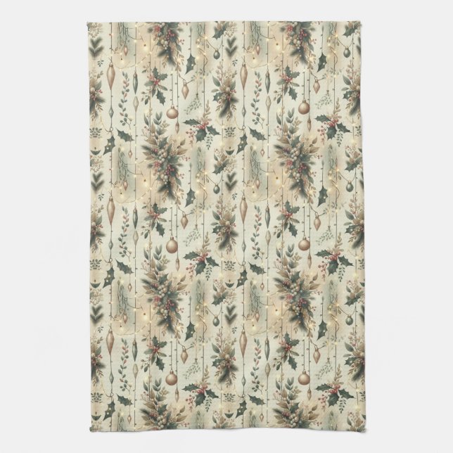 Fairy Lights, Forest Bright Kitchen Towel (Vertical)