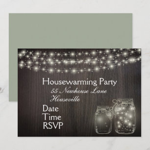 Fairy Lights Housewarming Party Invitation