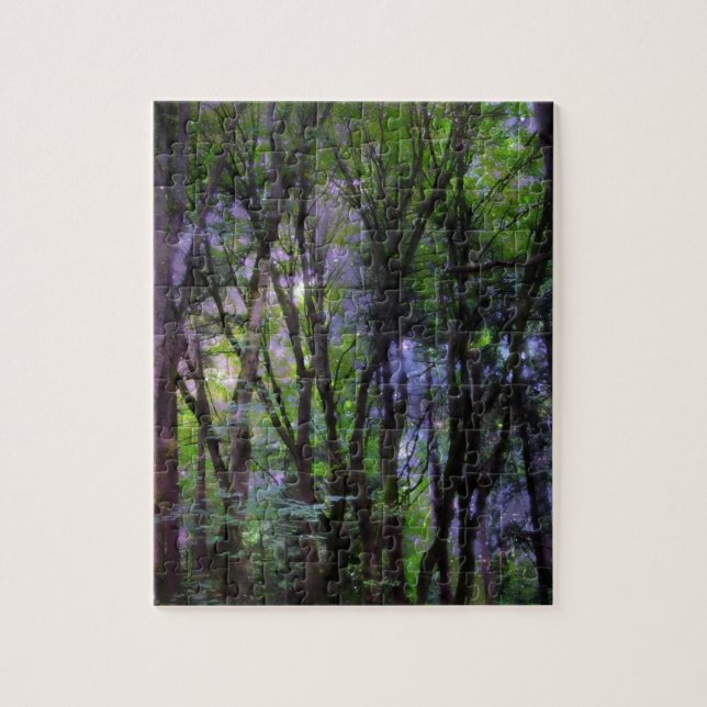 Fairy Lights Surreal Forest Jigsaw Puzzle (Vertical)