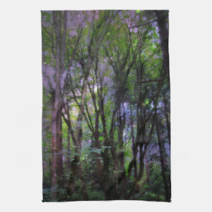 Fairy Lights Surreal Forest Kitchen Towel