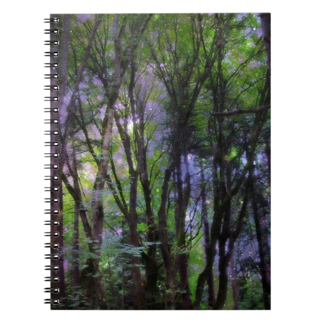 Fairy Lights Surreal Forest Notebook (Front)