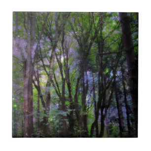 Fairy Lights Surreal Forest Tile