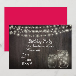 Fairy Lights teenage girl Party Invitation