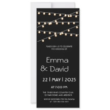 FAIRY LIGHTS WEDDING INVITATION