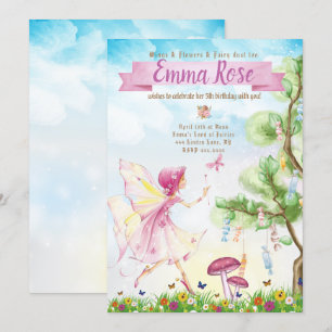 Fairy Magic Birthday party Invitation