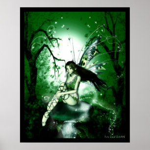 Fairy Magic Green Poster