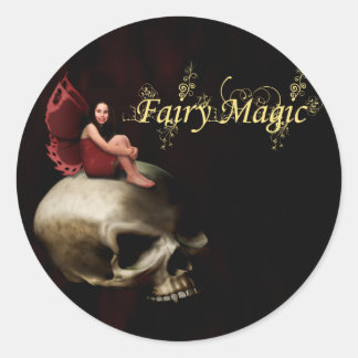 Fairy Magic Halloween Fairy Classic Round Sticker