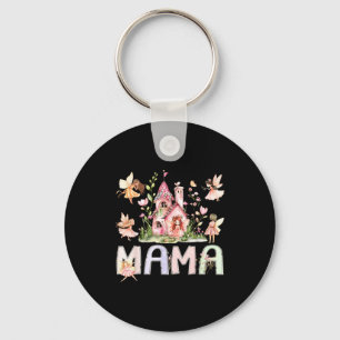 Fairy mama magical fairytale birthday girl family keychain