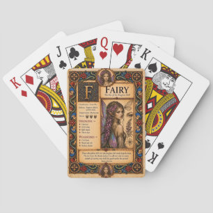Fairy, Medieval Bestiary Art Playing Cards