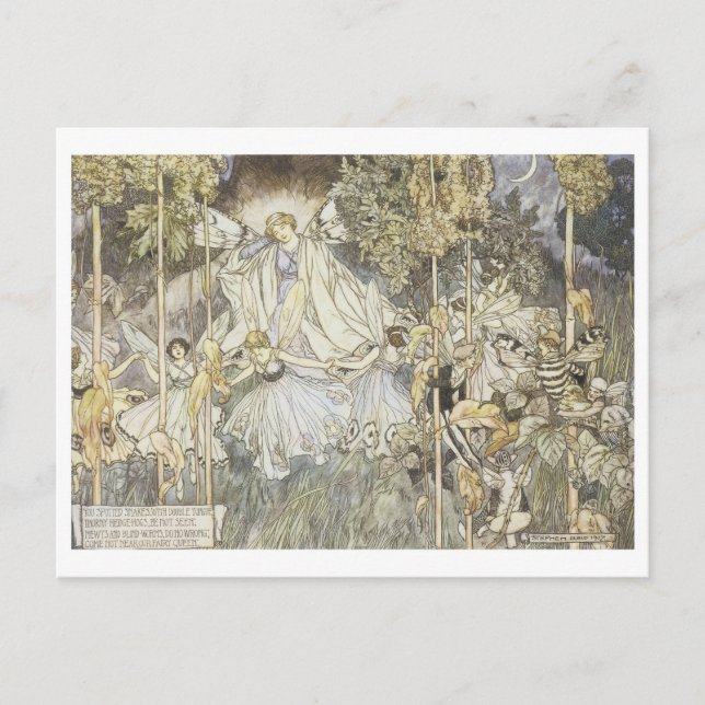 Fairy Midsummer Night's Dream 1907 Postcard (Front)