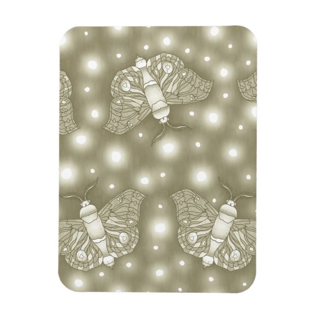Fairy Moths Magnet (Vertical)