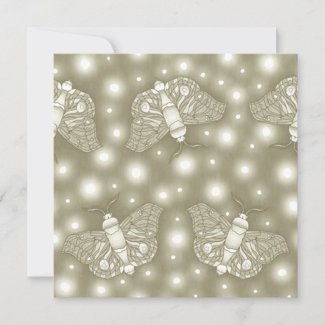 Fairy Moths Thank You Card (Front)