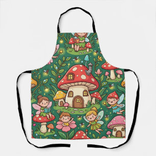 Fairy Mushroom House Apron
