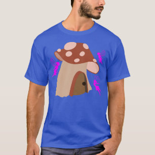 Fairy Mushroom House Fairies Girl Cute Home Womens T-Shirt
