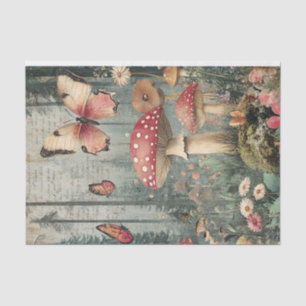 Fairy Mushrooms Gothic Garden Decoupage Tissue Paper
