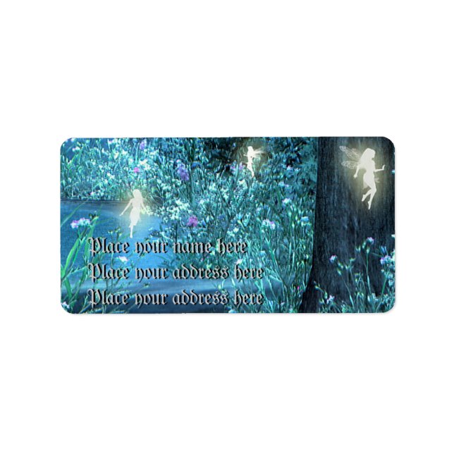 fairy night address lables label (Front)