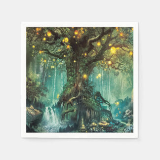 Fairy Night Scene Paper Napkin