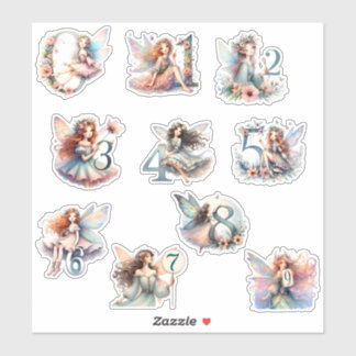 Fairy Number Stickers