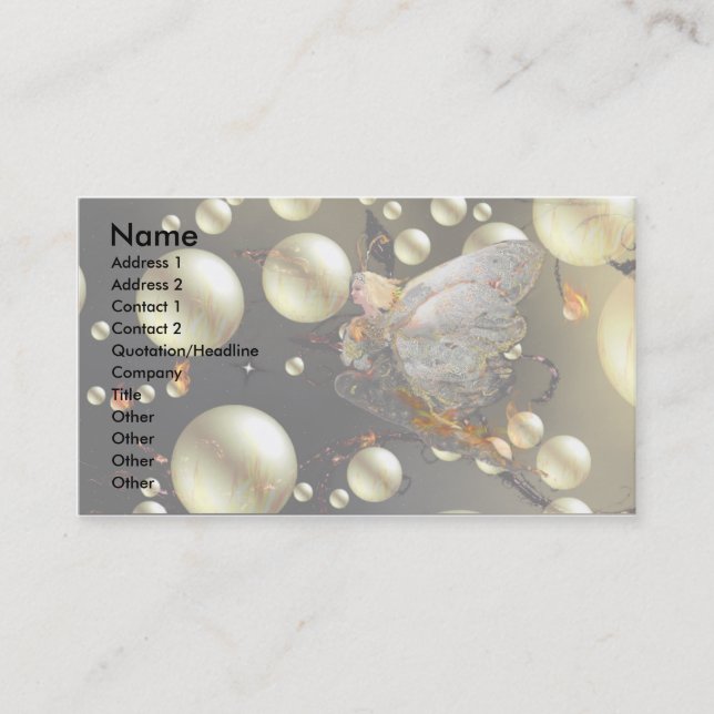 Fairy of Fire! Business Card (Front)