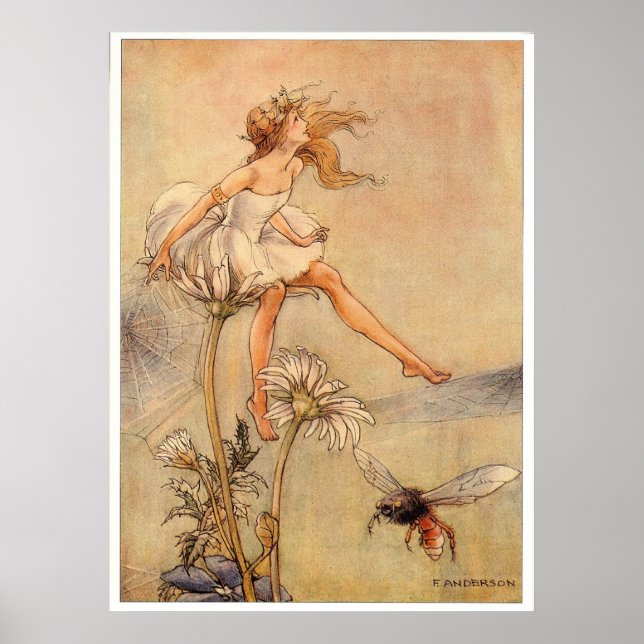 Fairy on a Daisy - Print (Front)