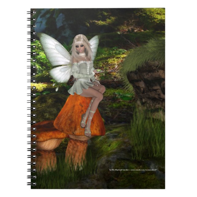 Fairy on a Mushroom 2 Notebook (Front)